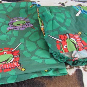 Vintage Teenage Mutant Ninja Turtles Toddler Bed Sheet Set